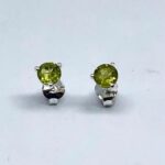 ARRACADES PLATA GRAPES OLIVINA