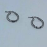 Arracades or blanc aro clàssic tanca catalana 1,5cms