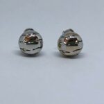 ARRACADES OR BLANC I DIAMANTS MITJA BOLA ONADES
