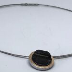PENJOLL OR I PLATA TURMALINA NEGRE
