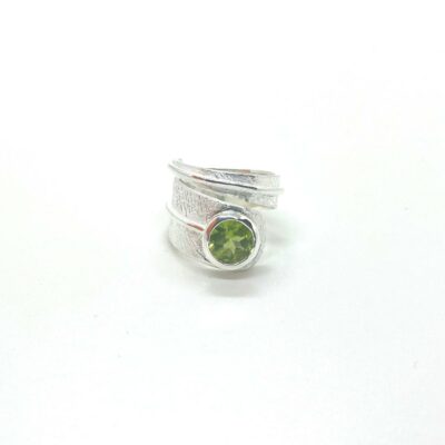 Anell plata peridot Vic