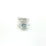 Anell plata topaç blau Vic