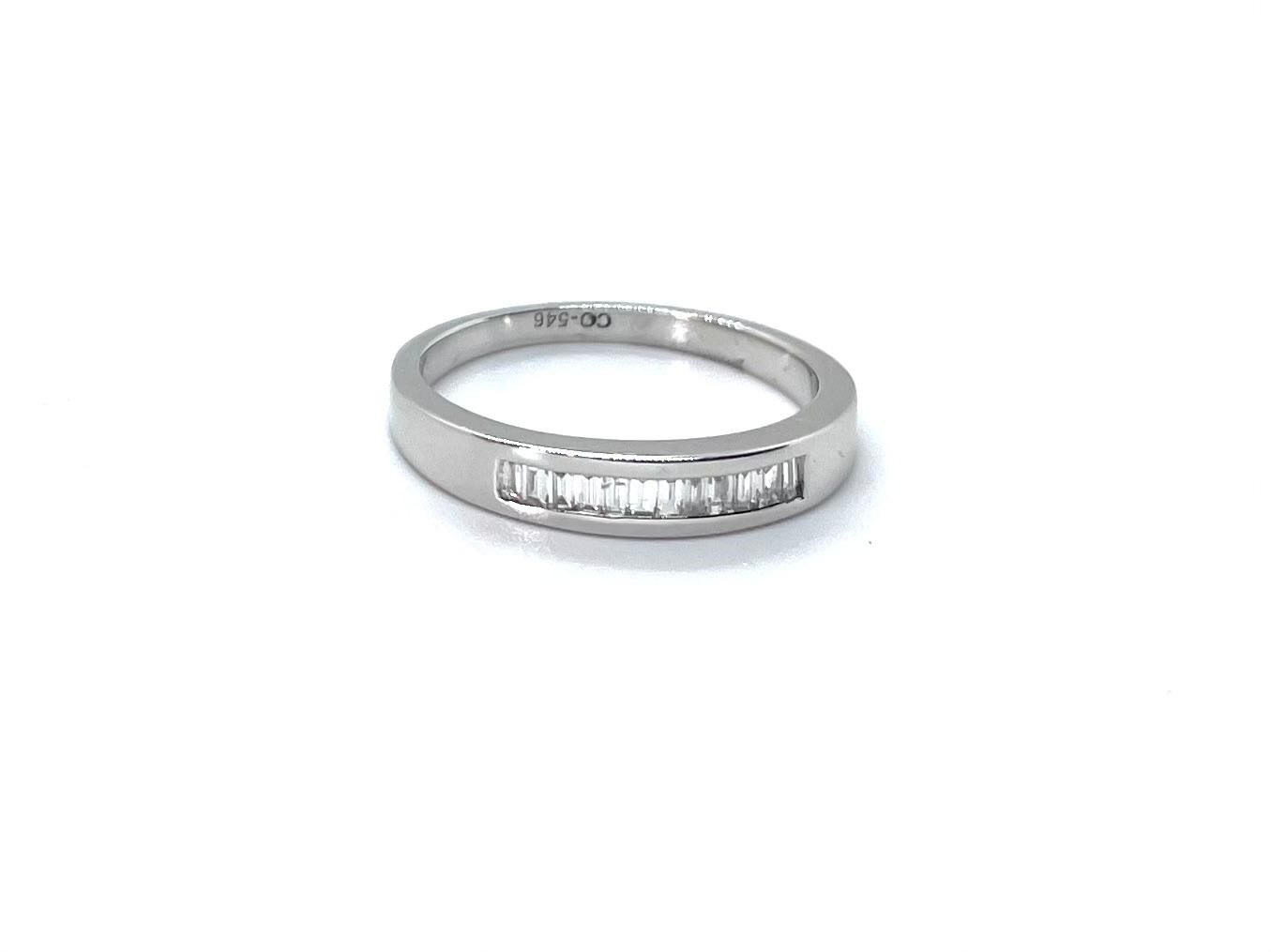 Anell or blanc diamant