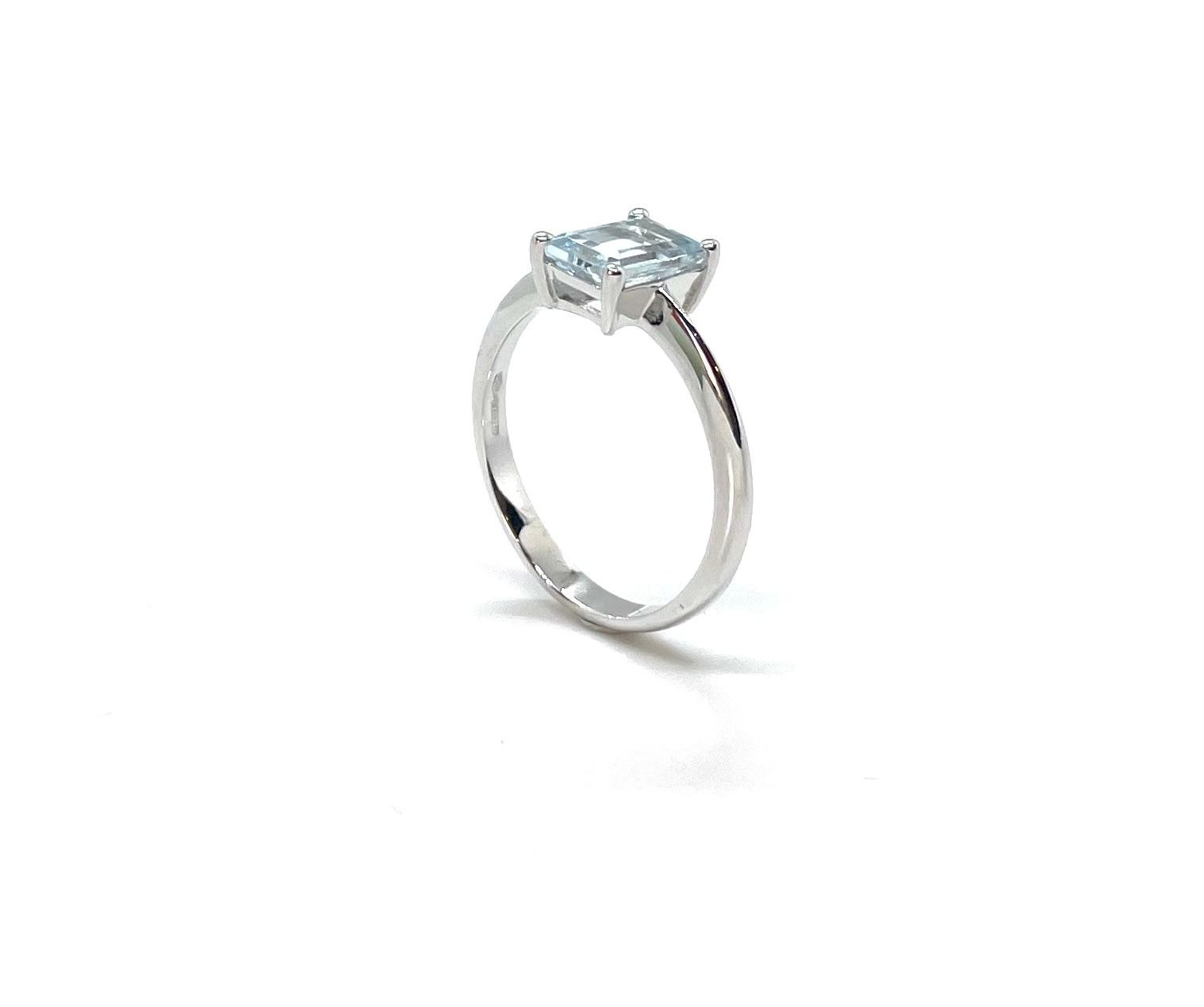 Anell or blanc aiguamarina - Imatge 2
