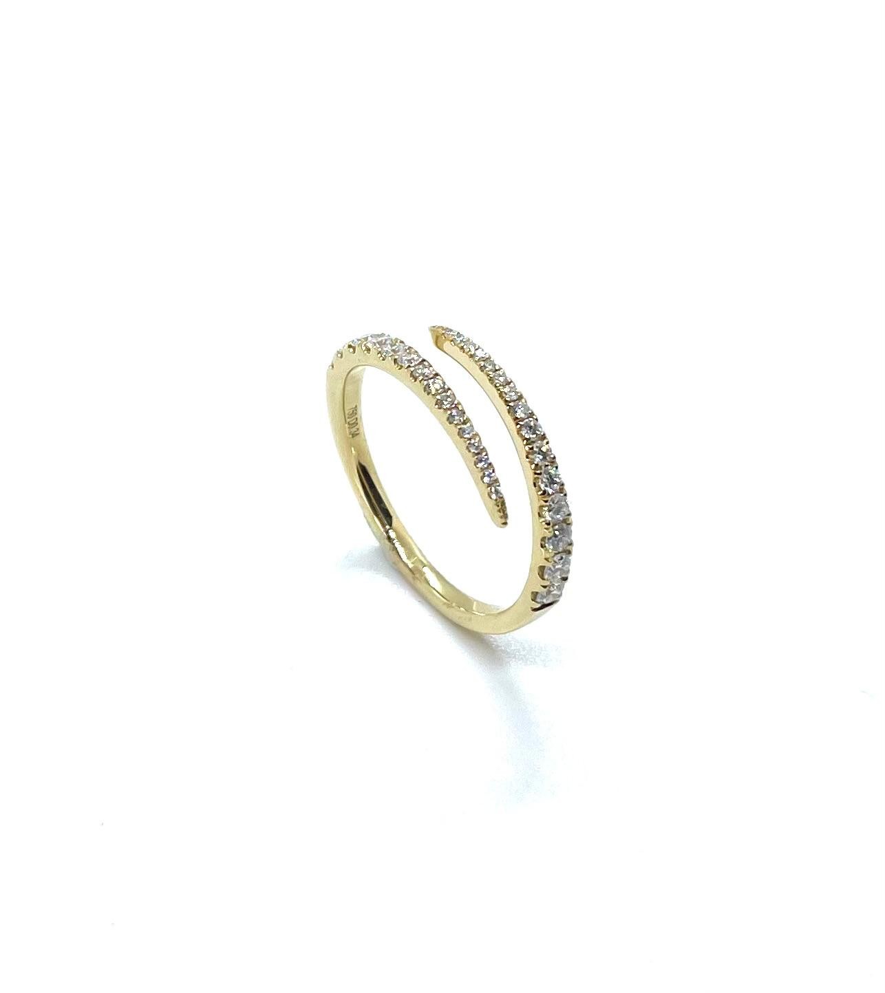 Anell or groc diamants - Imatge 3