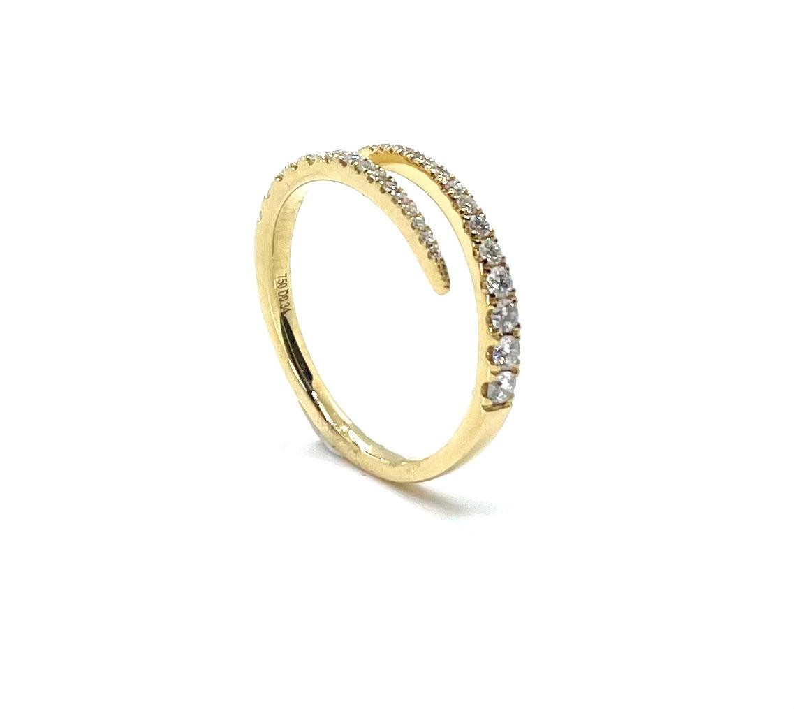 Anell or groc diamants - Imatge 2