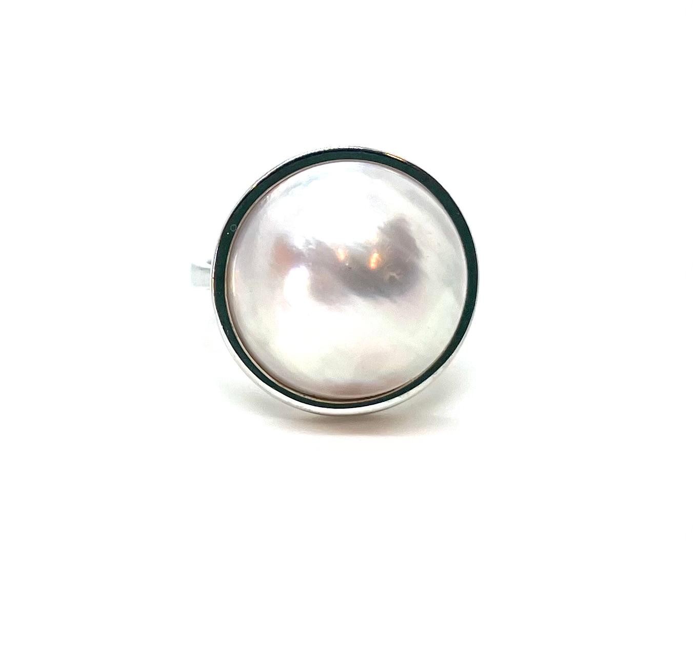 Anell or blanc perla mabe