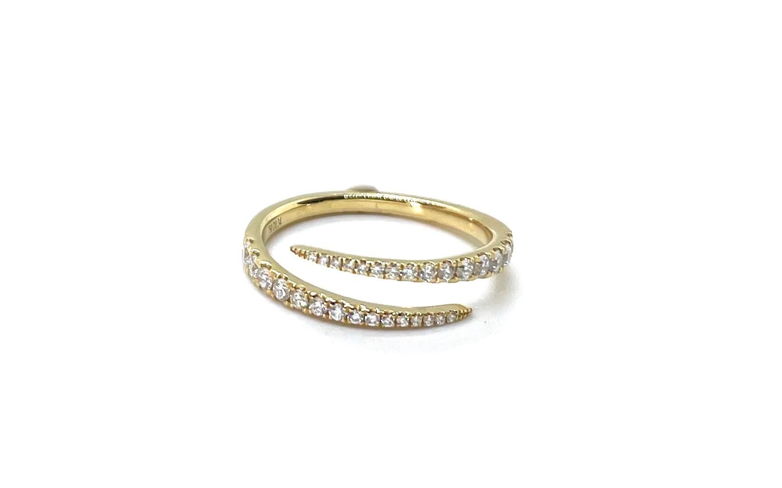 Anell or groc diamants