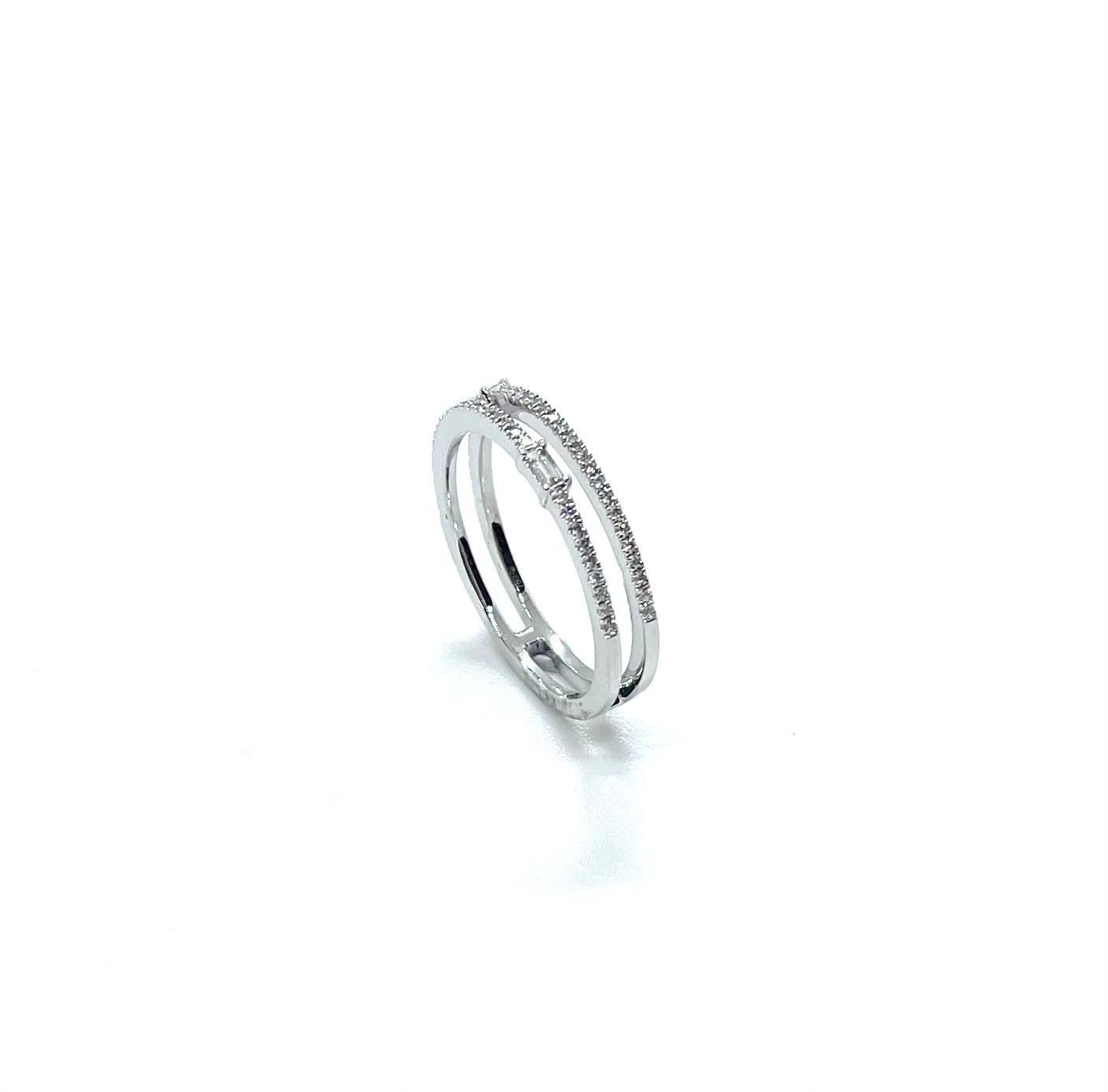 Anell or blanc diamants - Imatge 4