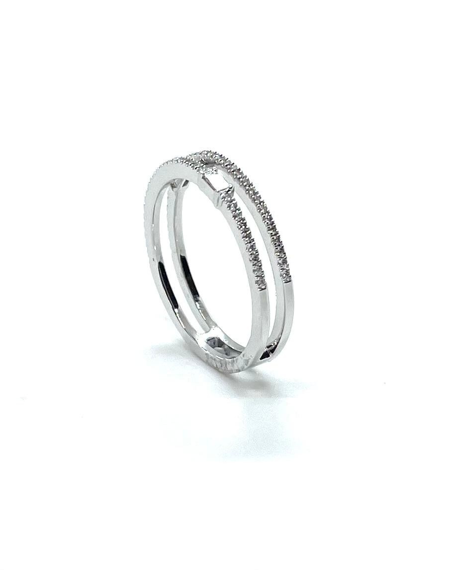 Anell or blanc diamants - Imatge 3