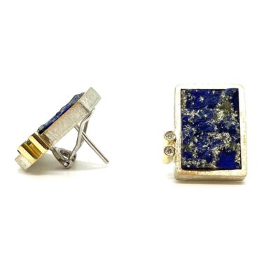 Arracades plata or 18kt llapiçlatzuli